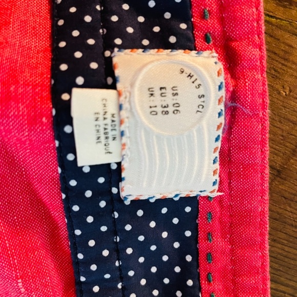 Linen blend short skirt size 6 - Picture 3 of 5